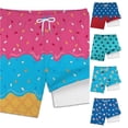 thumbnail image 1 of JAJAHO Boys Swim Trunks With Liner UPF 50+ Ice Cream Printed Beach Shorts For Kids Boy Bathing Suit Drawstring Swim Shorts 2-14Y, 1 of 4