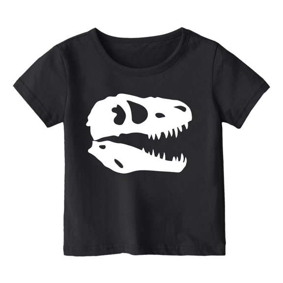 JAJAHO Boys T Shirts Summer Top Dinosaur Print Crew Neck Summer Short Sleeve Graphic Tee For Kids 3-13Y