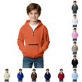 thumbnail image 1 of JAJAHO Cargo Hoodies For Kids Boys Quarter Zip Long Sleeve Hooded Sweatshirts With Zipper Pockets 5-16Y, 1 of 7