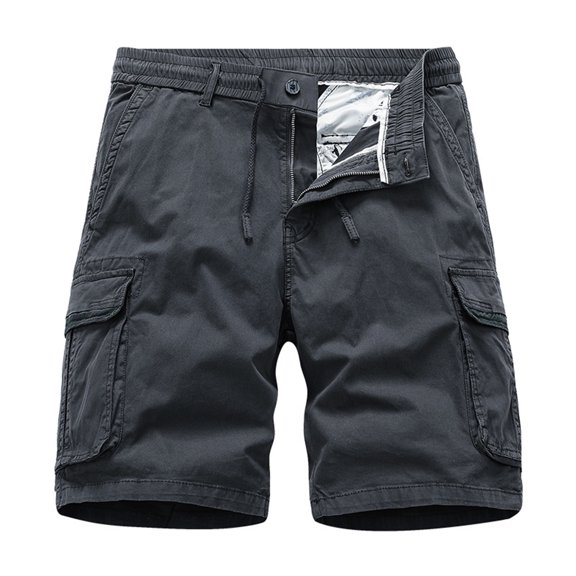 JAJAHO Cargo Shorts For Men Summer Casual Loose Fit Elastic Waist Outdoor Sports Shorts With Multi Pockets Stylish Bottoms