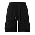 thumbnail image 1 of JAJAHO Cargo Shorts Mens Athletic Sports Summer Loose Fit Wide Leg Drawstring Hiking Shorts With Multi Pockets Soft Bottoms, 1 of 8