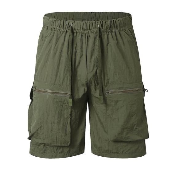 JAJAHO Cargo Shorts Mens Summer Loose Fit Wide Leg Drawstring Athletic Sports Shorts With Multi Pockets Trendy Bottoms
