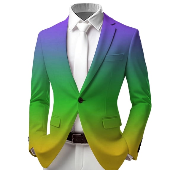 JAJAHO Carnival Boys Suit Jackets For Kids 3-14 Years Formal Wear Comfortable Fit Long Sleeve Button Up Blazer Rave Party