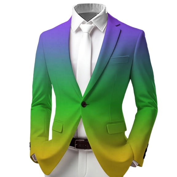 JAJAHO Carnival Boys Suit Jackets For Kids 3-14 Years Formal Wear Comfortable Fit Long Sleeve Button Up Blazer Rave Party