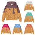 thumbnail image 1 of JAJAHO Cute Hoodies For Girls Ice Cream Printed Long Sleeve Hooded Sweatshirts Loose Fit Fall Pullover Tops With Pocket 2-12Y, 1 of 4