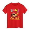 thumbnail image 1 of JAJAHO Easter Shirts For Kids Toddler Boys Girls Short Sleeve Cartoon Graphic Tees Crew Neck Relaxed Fit Cute Tops, 1 of 4