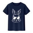 thumbnail image 1 of JAJAHO Easter Short Sleeve T Shirts For Boys Girls Graphic Tees Funny Bunny Print Comfortable Casual Summer Festival Top Ages 2-13 Years Trendy Tops, 1 of 4