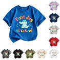 thumbnail image 1 of JAJAHO First Day Of School Shirts Boys Girls Back to School Clothes Cartoon Dinosaur Graphic Tees Tops 2-13Y, 1 of 3