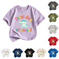 thumbnail image 1 of JAJAHO First Day Of School Shirts Boys Girls Back to School Clothes Cartoon Dinosaur Graphic Tees Tops 2-13Y, 1 of 3