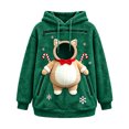thumbnail image 1 of JAJAHO Fuzzy Pet Carrier Hoodie Christmas Unisex Small Animal Holding Sweatshirt Cat Dog Pouch Pullover Tops, 1 of 6