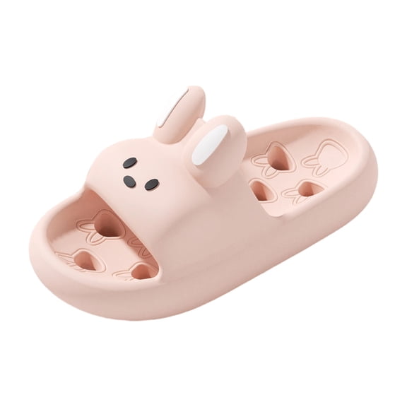 JAJAHO Girls Bunny Slippers Kids Indoor Outdoor Summer Cute Beach Pool Shower Slippers Lovely Shoes