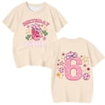 thumbnail image 1 of JAJAHO Girls Cute Graphic Tee Birthday Girl Clothes Letter Printed Short Sleeve Crew Neck Loose Fit T Shirts For Kids Trendy Tops, 1 of 2