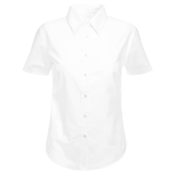 JAJAHO Girls Dress Shirts School Uniform Short Sleeve Solid Color Button Up Shirts Kids Back To School Outfit 10-15Y