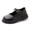 thumbnail image 1 of JAJAHO Girls Dress Shoes Pu Leather Upper Children Hook And Loop School Footwear Comfortable Soft Sole Preppy Style Casual Shoes For Kids 2-10 Years, 1 of 7