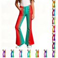 thumbnail image 1 of JAJAHO Girls Flare Leggings Kids Gradient Stretchy Flat Front Bootcut Pants, Sizes 5-16, 1 of 4