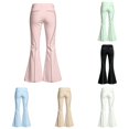 thumbnail image 1 of JAJAHO Girls Flare Leggings Slim Fit Bell Bottoms Stretchy School Uniform Pants, Sizes 5-16Y, 1 of 4