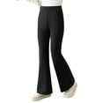 thumbnail image 1 of JAJAHO Girls Flared Yoga Pants For Kids Stretchy Bootcut Leggings Teens Soft Athletic Workout Pants With Pockets For 3-15 Years Comfortable Trousers, 1 of 8
