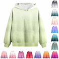 thumbnail image 1 of JAJAHO Girls Hoodie Sweatshirt Sizes 5-14 Kids Gradient Long Sleeve Fall Pullover With Pocket, 1 of 5