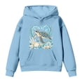 thumbnail image 1 of JAJAHO Girls Hoodie Turtle Graphic Kids Ocean Animal Print Pullover Sweatshirt Sizes 2-13 Casual Long Sleeve Fall Tops, 1 of 3