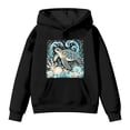 thumbnail image 1 of JAJAHO Girls Hoodie Turtle Graphic Kids Ocean Animal Print Pullover Sweatshirt Sizes 2-13 Casual Long Sleeve Fall Tops, 1 of 3