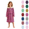 thumbnail image 1 of JAJAHO Girls Nightgown Christmas Pajamas Long Sleeve Ruffle Princess Sleep Dress For Kids 3-14Y, 1 of 5
