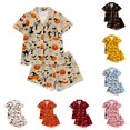 thumbnail image 1 of JAJAHO Girls Pajamas Halloween 2 Piece Long Sleeve Long Pants Pajama Set Kids Cute Pj Holiday Sleepwear Size 3-14, 1 of 9