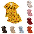 thumbnail image 1 of JAJAHO Girls Pajamas Halloween 2 Piece Long Sleeve Long Pants Pajama Set Kids Cute Pj Holiday Sleepwear Size 3-14, 1 of 9