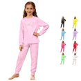 thumbnail image 1 of JAJAHO Girls Pajamas Set 2 Piece Soft Kids Loungewear Pjs Bow Print Long Sleeve Nightwear 3-14Y, 1 of 7