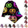 thumbnail image 1 of JAJAHO Girls Pajamas Sets Halloween Sleepwear Sizes 3-14 Button Down Long Sleeve Shirts Pants 2 Piece Set, 1 of 4