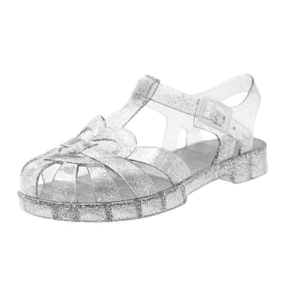 JAJAHO Girls Sandals For Kids 3-10 Years Breathable Open Toe Buckle Casual Shoes For Daily Wear Outdoor Play Summer Spring Fashion Footwear Versatile Shoes