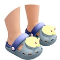 thumbnail image 1 of JAJAHO Girls Slippers Kids Cute Clogs Summer Sandals With Bunny Design Glow In The Dark On Waterproof Beach Versatile Shoes, 1 of 6