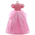 thumbnail image 1 of JAJAHO Girls Sparkly Sequin Dress Tutu Ball Gown Birthday Party Wear Puff Short Sleeve Mesh Layered Maxi Princess Dresses 3-10Y, 1 of 8