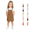 thumbnail image 1 of JAJAHO Girls Summer Clothes Overall Dress For Kids Girl Casual Loose Fit Adjustable Straps Mini Pinafore Dresses With Pockets 4-13Y Stylish Dresses, 1 of 4