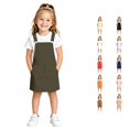 thumbnail image 1 of JAJAHO Girls Summer Clothes Overall Dress For Kids Girl Casual Loose Fit Adjustable Straps Mini Pinafore Dresses With Pockets 4-13Y Stylish Dresses, 1 of 4