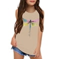 thumbnail image 1 of JAJAHO Girls Summer Tank Tops For Kids Girl Sleeveless Loose Fit Crew Neck Casual Cute Graphic Tees Beach Shirts 2-10Y Stylish Onesie, 1 of 3