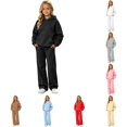 thumbnail image 1 of JAJAHO Girls Sweatsuit 2 Piece Set Long Sleeve Hoodie And Sweatpants Jogger Set Athletic Track Suit For Kids 5-16Y, 1 of 4
