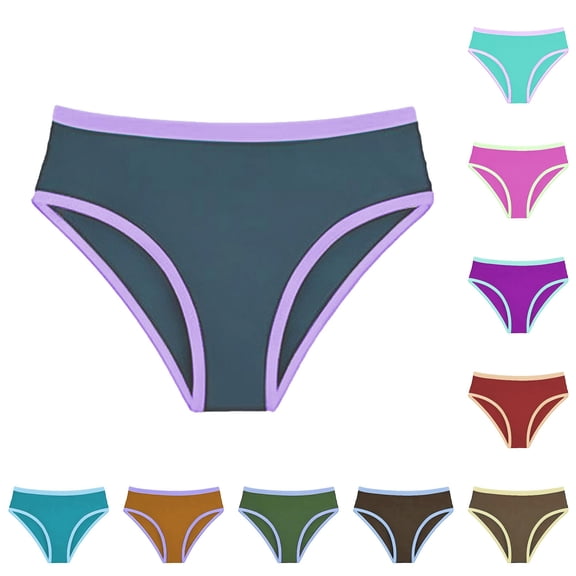 JAJAHO Girls Swimsuit Briefs Summer Color Block Swimwear Bottom Stretchy Soft Kids Girl Bathing Suit 2-8Y Versatile Beachwear