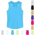 thumbnail image 1 of JAJAHO Girls Tank Tops Athletic Workout Racerback Summer Stretch Soft Sleeveless Crew Neck Basic Top For Kids Teens 1-17Y Sportswear, 1 of 9