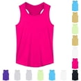 thumbnail image 1 of JAJAHO Girls Tank Tops Athletic Workout Racerback Summer Stretch Soft Sleeveless Crew Neck Basic Top For Kids Teens 1-17Y Sportswear, 1 of 9