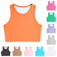 thumbnail image 1 of JAJAHO Girls Tank Tops Kids Athletic Casual Sleeveless Crop Tops For Dance Yoga Gym 1-14Y, 1 of 4