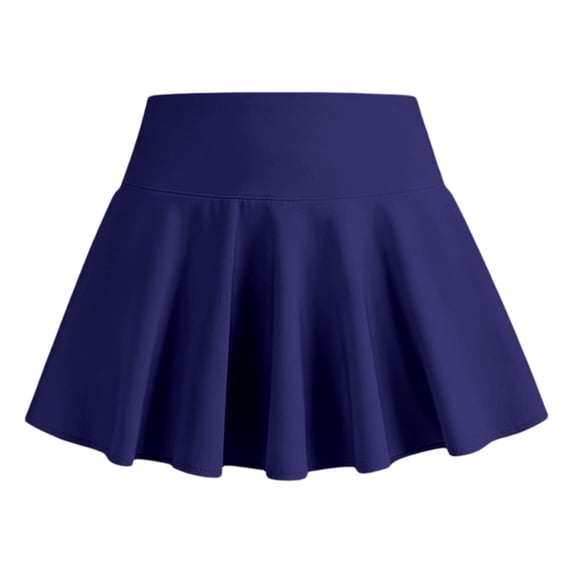 JAJAHO Girls Tennis Skirts High Waisted Athletic Skorts With Side Pockets Soft Stretchy Running Golf Skirts 5-14Y