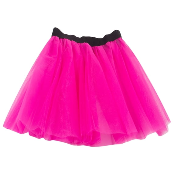 JAJAHO Girls Tutu Tulle Skirts 3 Layers Mesh Elastic Waist Mini Skirts Ballet Dance Wear Sweet Skirt