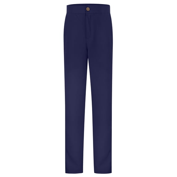 JAJAHO Girls Uniform Pants Kids Dress Pants Stretchy Slim Fit Straight Leg With Pockets Flat Front Bottoms Size 5-16 Years Stylish Trousers