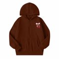 thumbnail image 1 of JAJAHO Girls Zip Up Hoodie Sweatshirt With Pockets Cherry Print Long Sleeve Jacket For Kids 5-14Y, 1 of 6