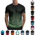 thumbnail image 1 of JAJAHO Gradient T Shirts For Men Graphic Tees Summer Crew Neck Short Sleeve Loose Fit Casual Sports Shirts Comfy Tops, 1 of 5