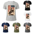 thumbnail image 1 of JAJAHO Graphic Tees For Boys Western Cowboy Printed Short Sleeve Crew Neck Loose Fit Kids T Shirt 2-13Y, 1 of 4
