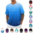 thumbnail image 1 of JAJAHO Graphic Tees Men Crew Neck Short Sleeve Gradient T Shirt City Letter Printed Summer Loose Fit Casual Streetwear Soft Tops, 1 of 4