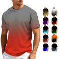 thumbnail image 1 of JAJAHO Graphic Tees Men Gradient T Shirt Casual Summer Short Sleeve Loose Fit Crew Neck Tshirts Comfy Tops, 1 of 4