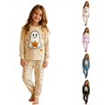 thumbnail image 1 of JAJAHO Halloween Kids Pajamas Boy Girl Long Sleeve Top And Pants Set Ghost Sleepwear 2 Piece Set 2-10Y, 1 of 7