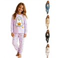 thumbnail image 1 of JAJAHO Halloween Kids Pajamas Boy Girl Long Sleeve Top And Pants Set Ghost Sleepwear 2 Piece Set 2-10Y, 1 of 7